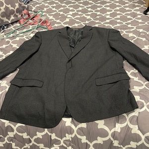 Men’s charcoal square black charcoal suit jacket